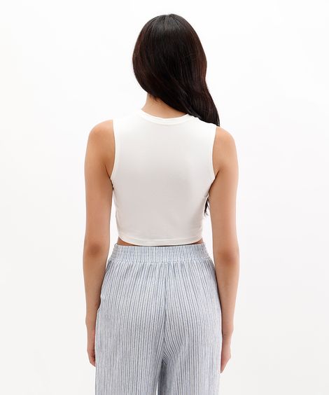 cropped básico feminino de algodão peruano off white