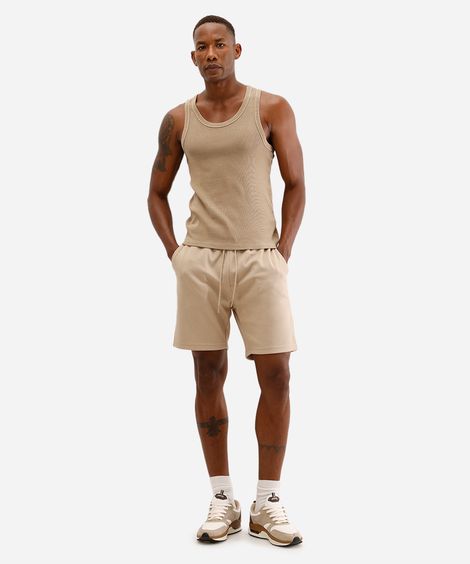 bermuda masculina básica - kaki