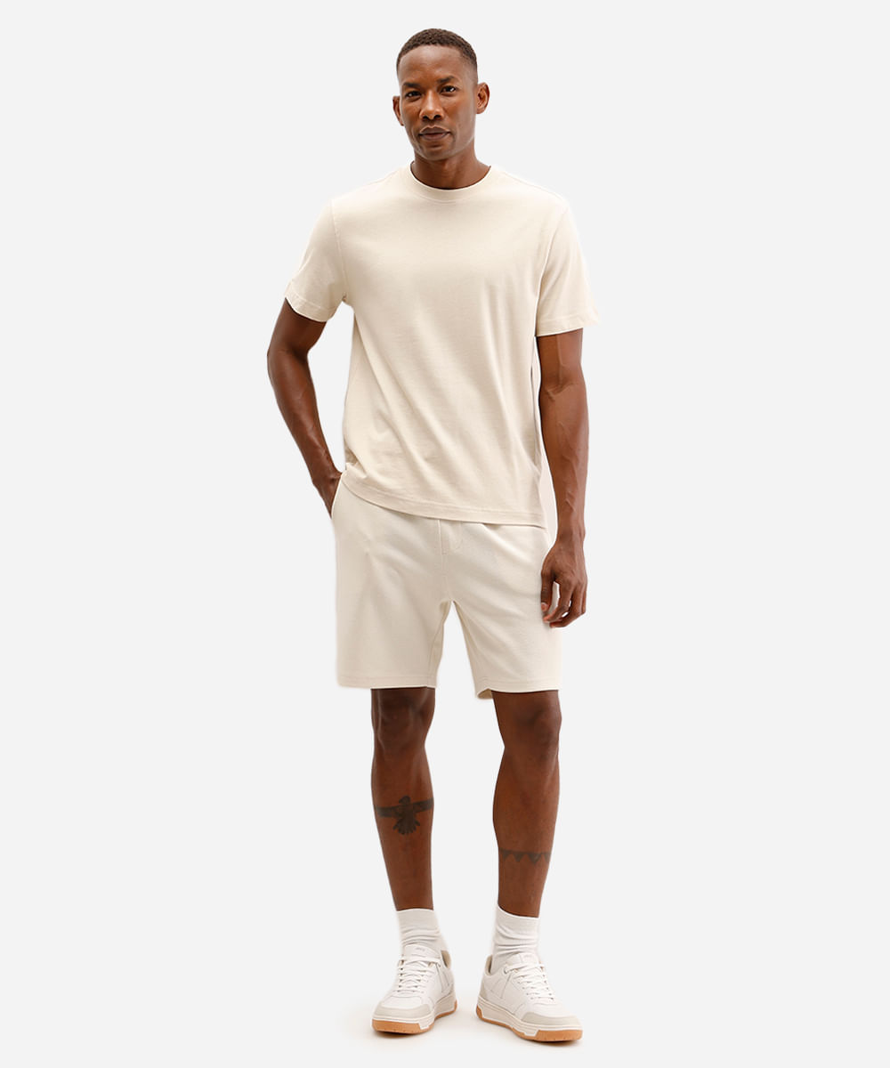 bermuda masculina básica - areia