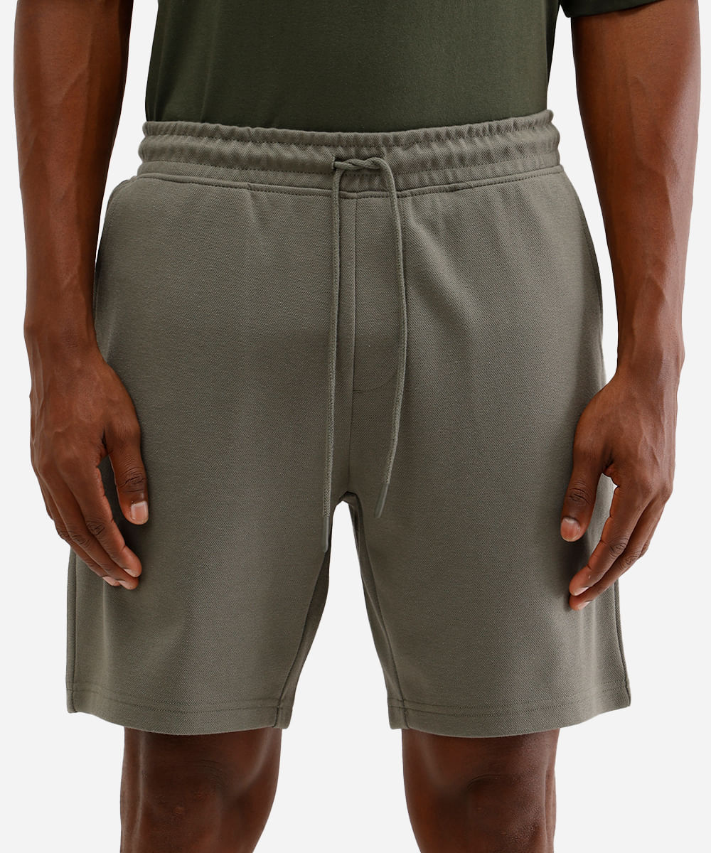 bermuda masculina básica - verde folha