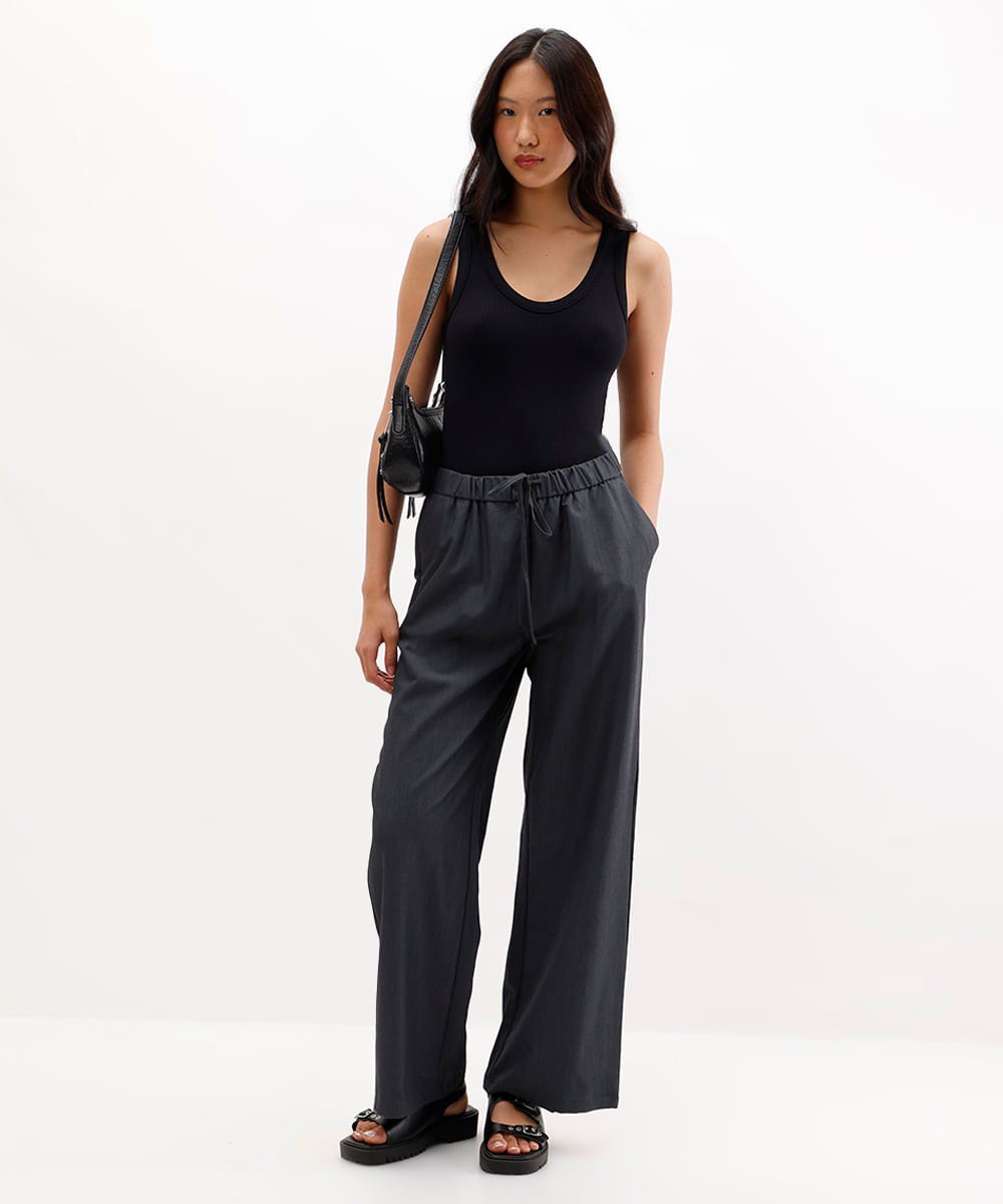body feminino de viscose decote u canelado preto