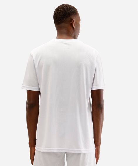 camiseta basquete masculina oversized branca