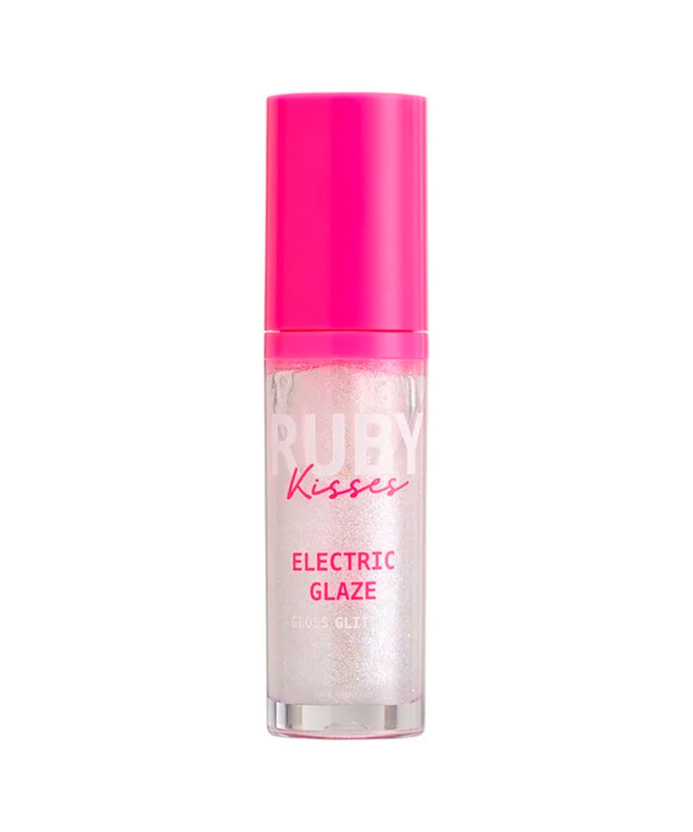 gloss ruby kisses glitter electric glaze holo sky transparente
