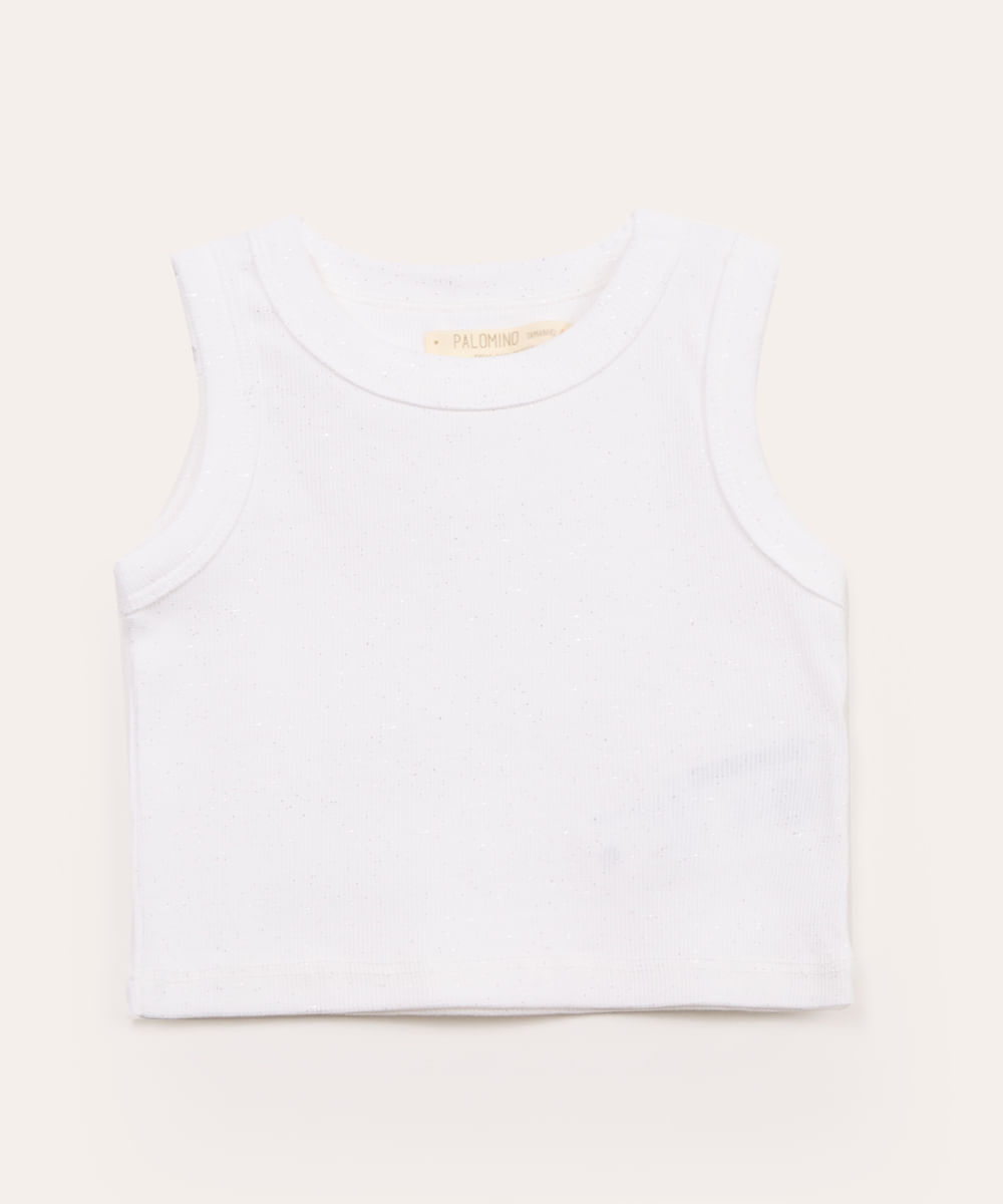 regata infantil com glitter off white