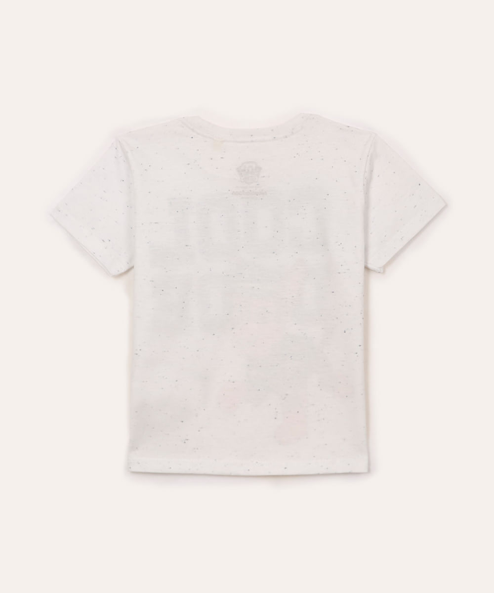 camiseta de algodão infantil patrulha canina off white