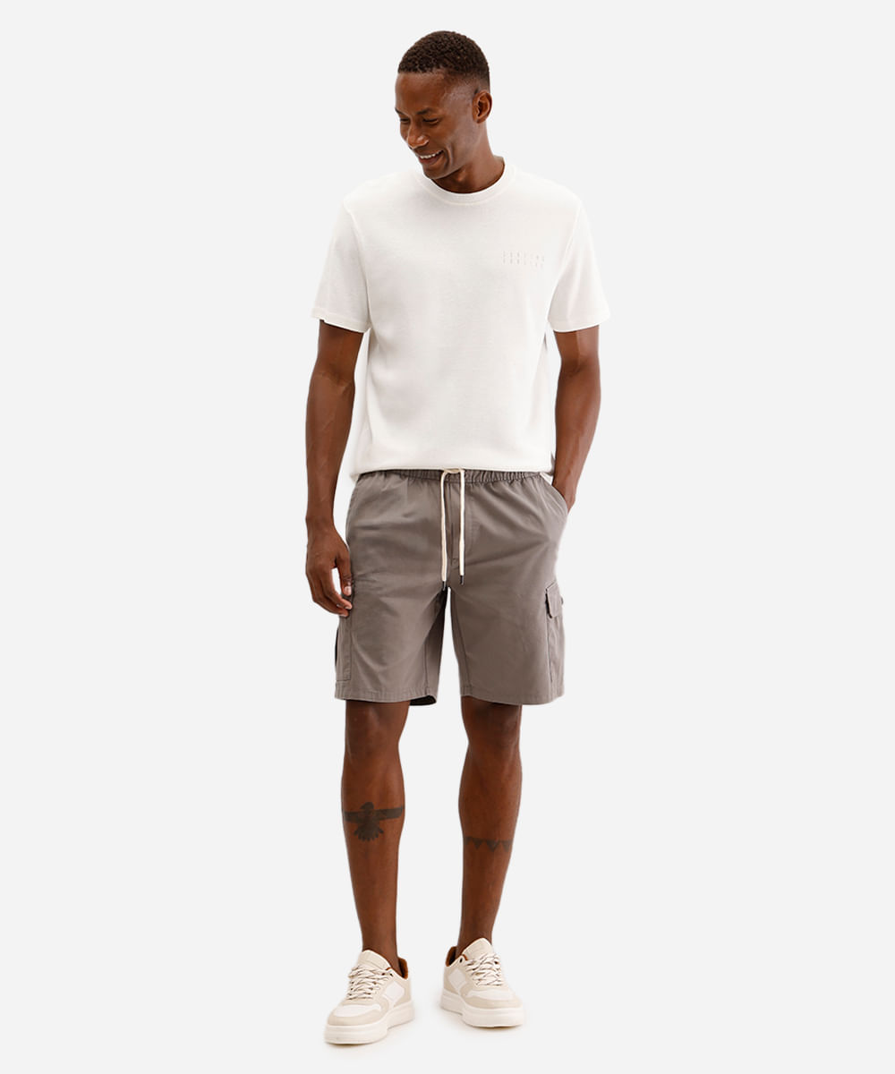 camiseta masculina de algodão surfing for life off white