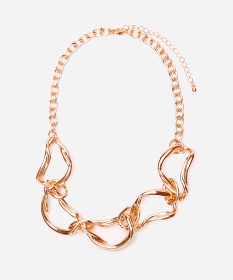 colar choker feminino orgânico mindset dourado