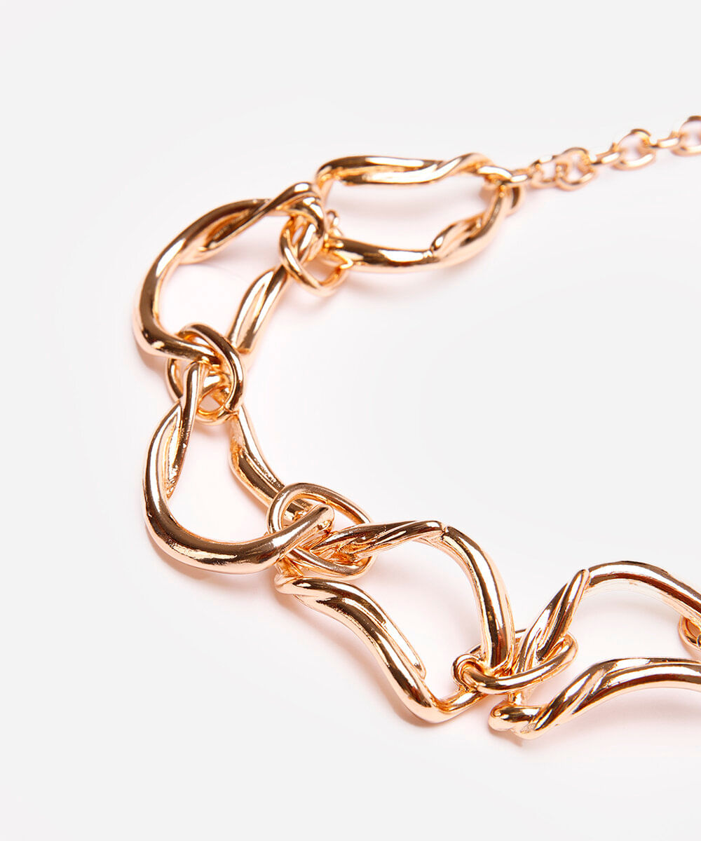 colar choker feminino orgânico mindset dourado