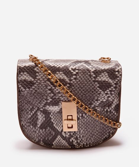 bolsa transversal animal print colorida
