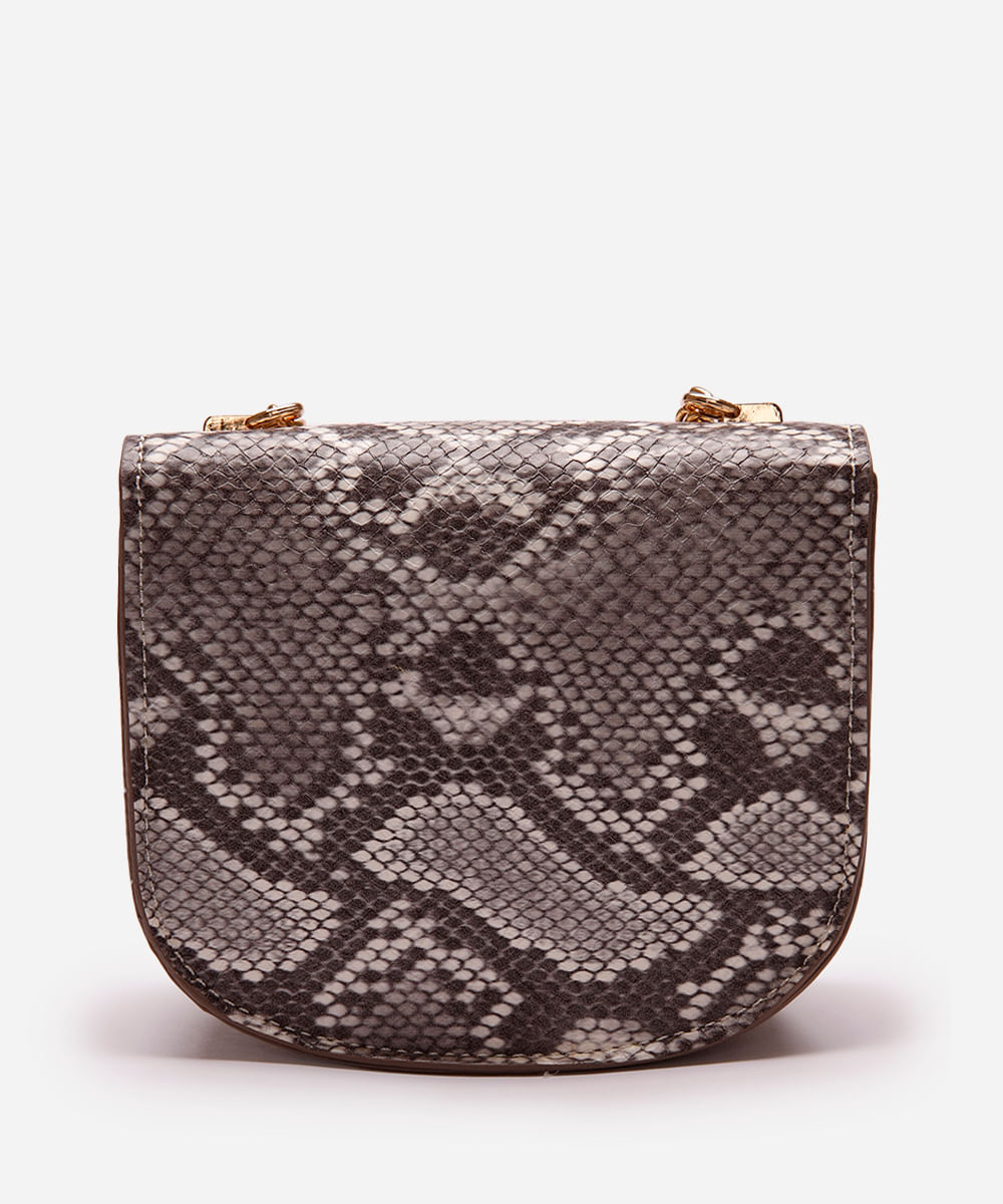 bolsa transversal animal print colorida