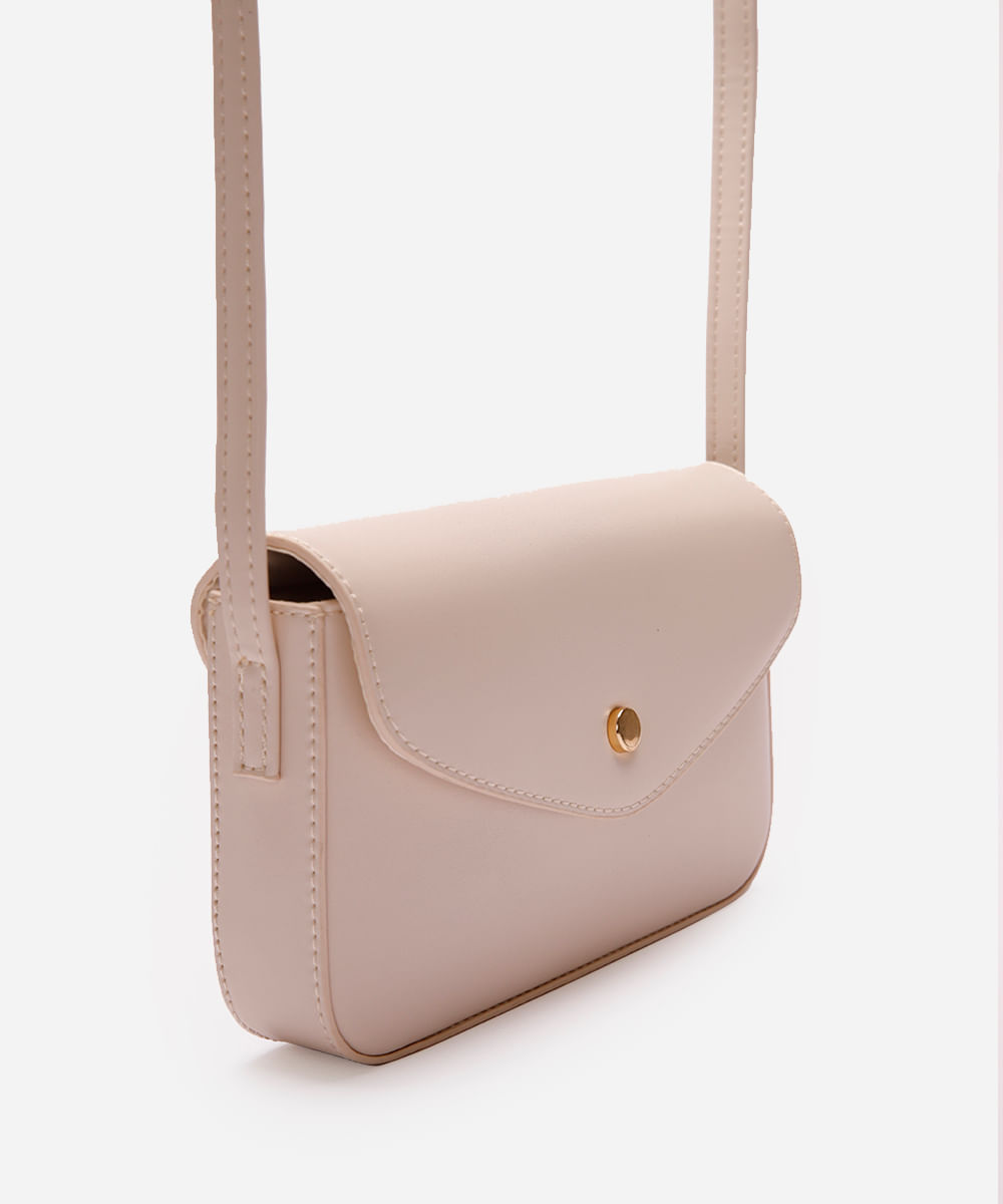 bolsa transversal feminina off white