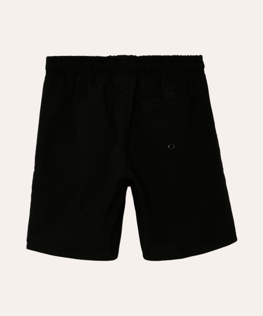 bermuda infantil boardshort preto