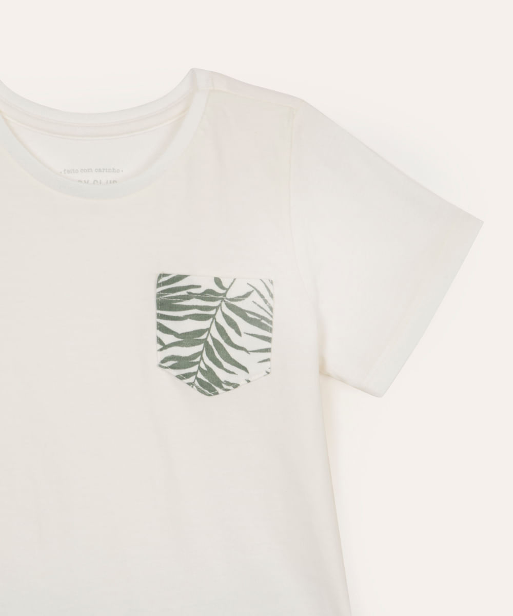 conjunto de algodão infantil folhagens verde