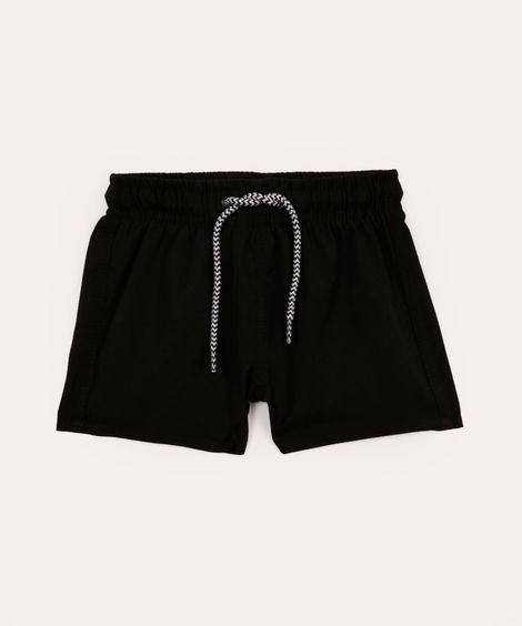 boardshort infantil com bolso  preto