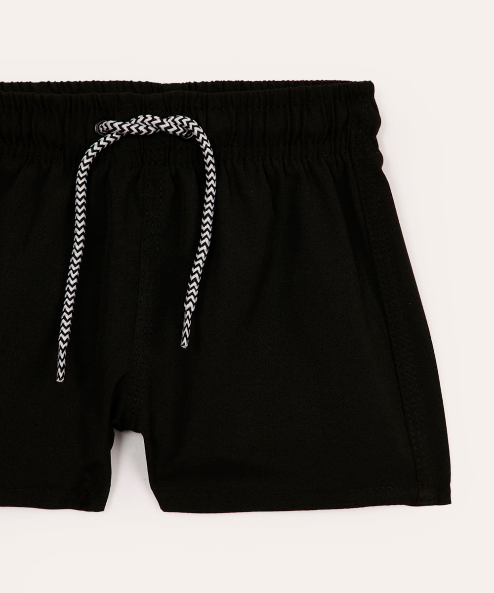 boardshort infantil com bolso  preto