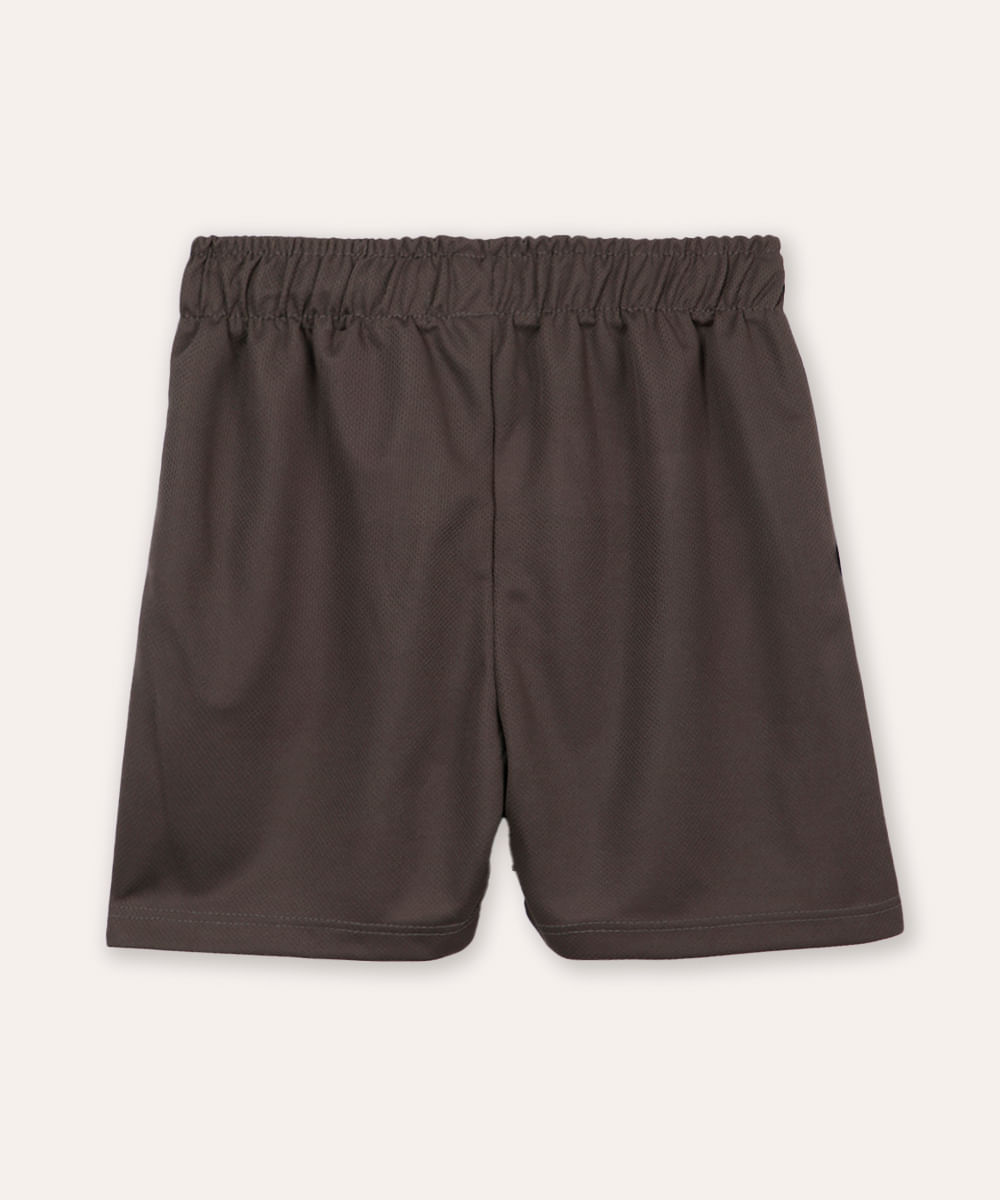 bermuda esportiva infantil cinza