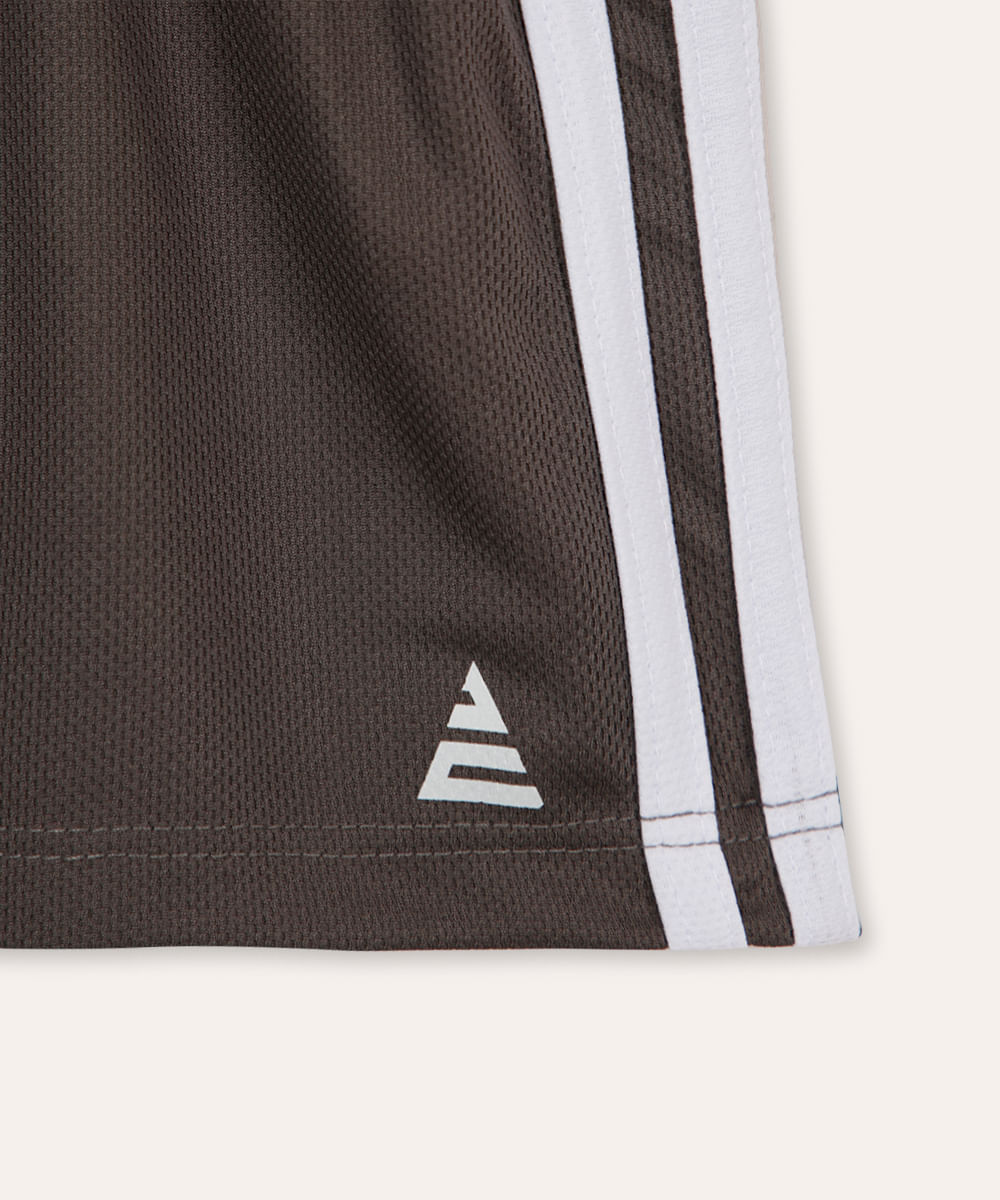 bermuda esportiva infantil cinza