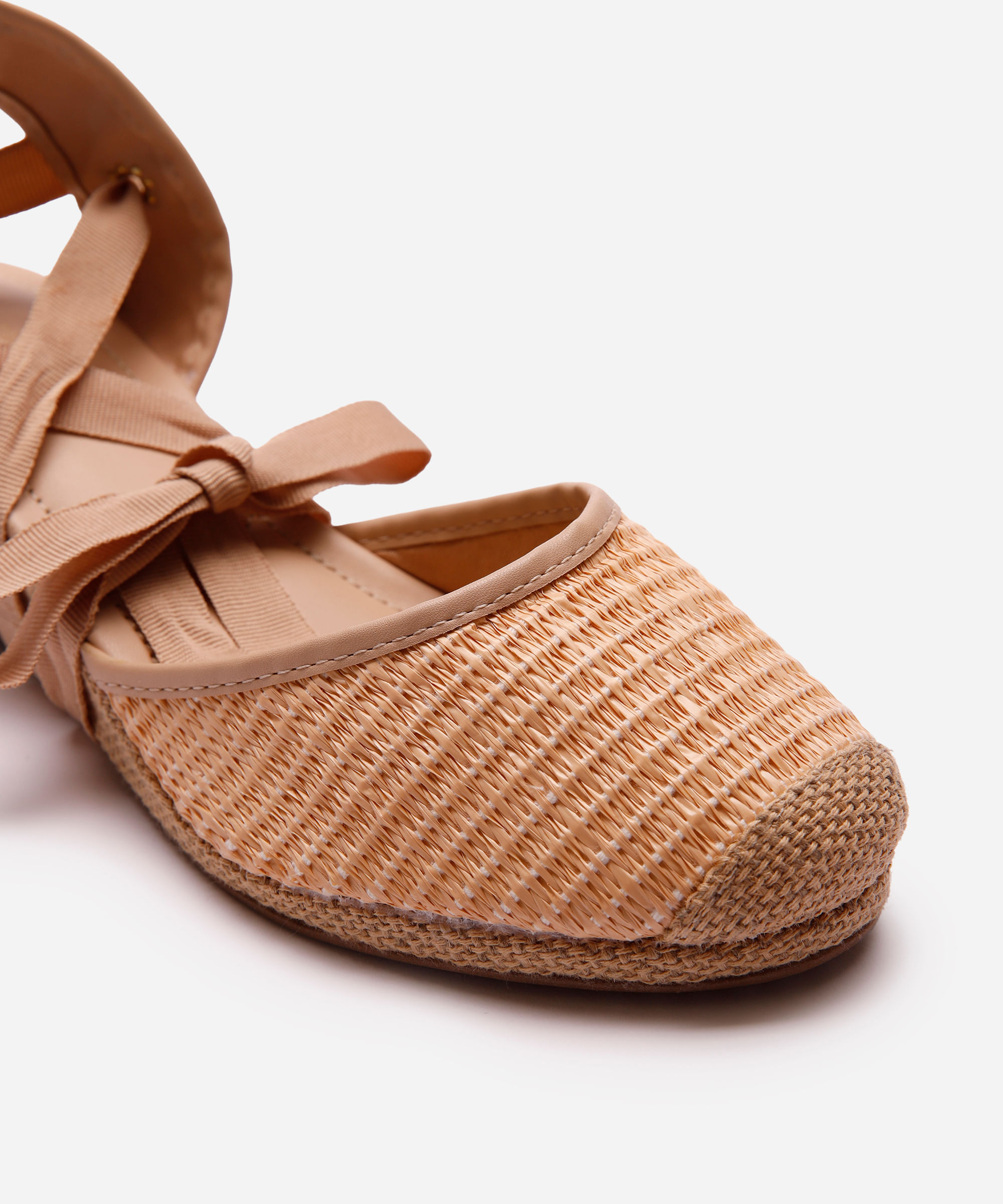 sandália espadrille feminina texturizada oneself bege