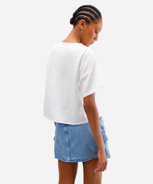 blusa feminina de liocel com amarração off white