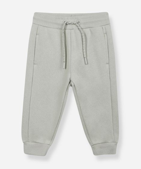 calça jogger infantil de moletom verde