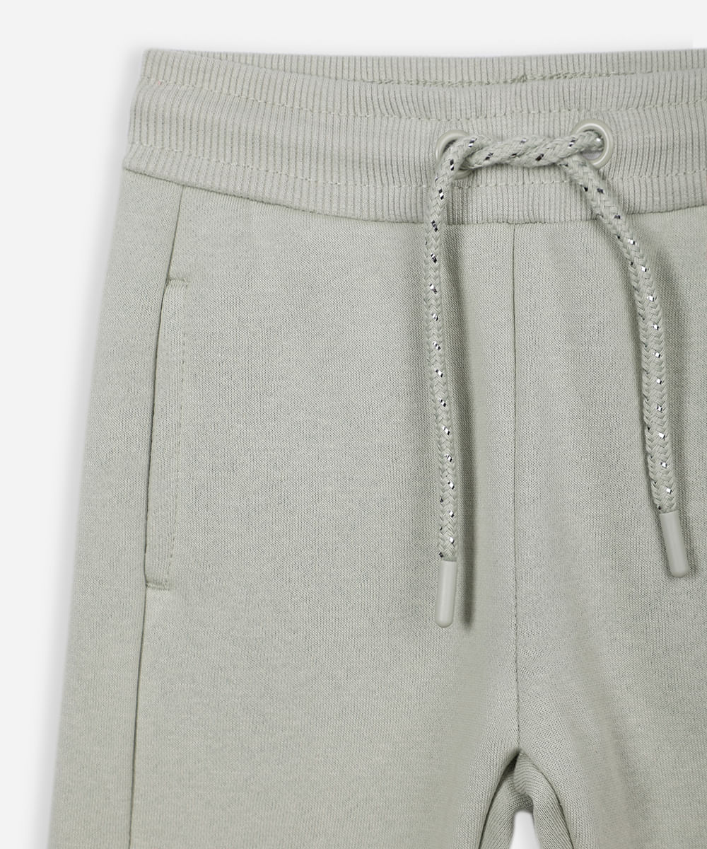 calça jogger infantil de moletom verde