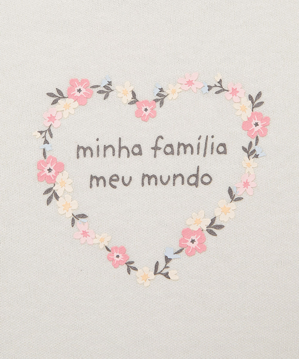 body infantil de algodão minha família meu mundo verde
