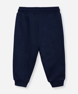 calça jogger infantil de moletom azul