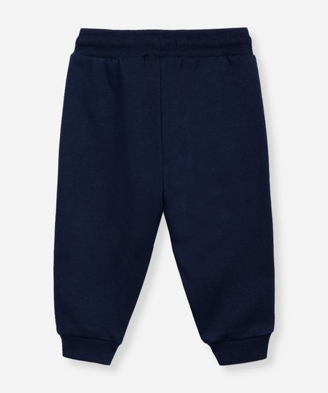 calça jogger infantil de moletom azul