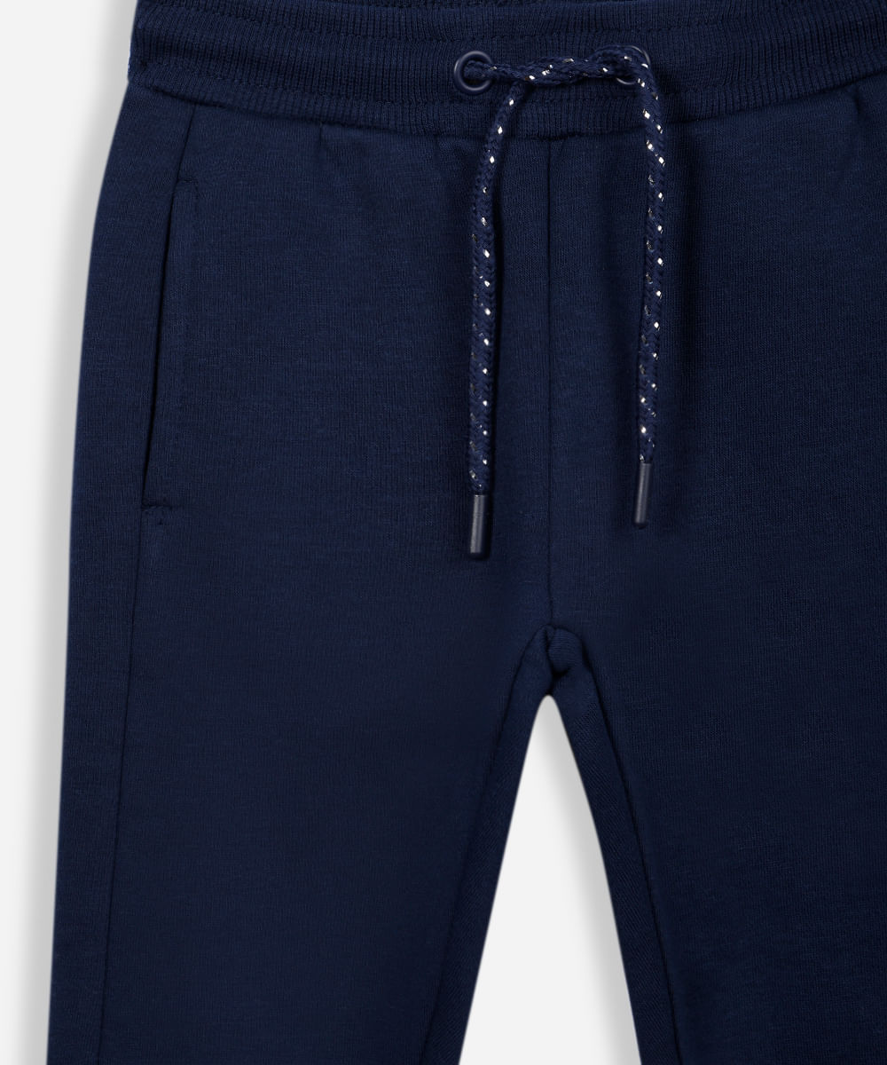 calça jogger infantil de moletom azul