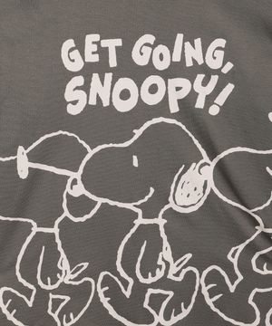 camiseta oversized de algodão juvenil snoopy verde