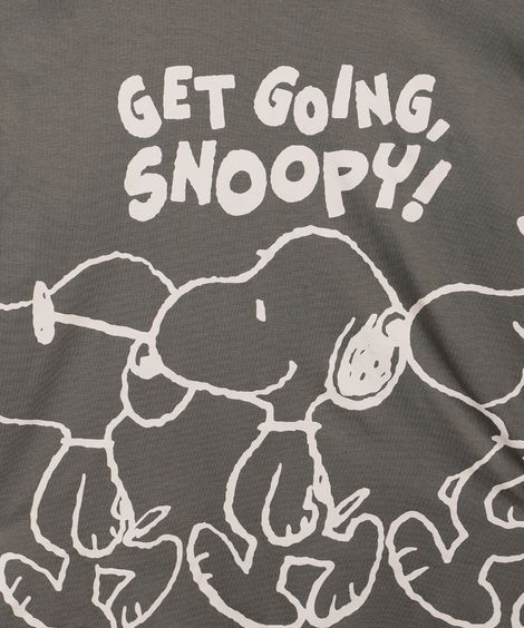 camiseta oversized de algodão juvenil snoopy verde