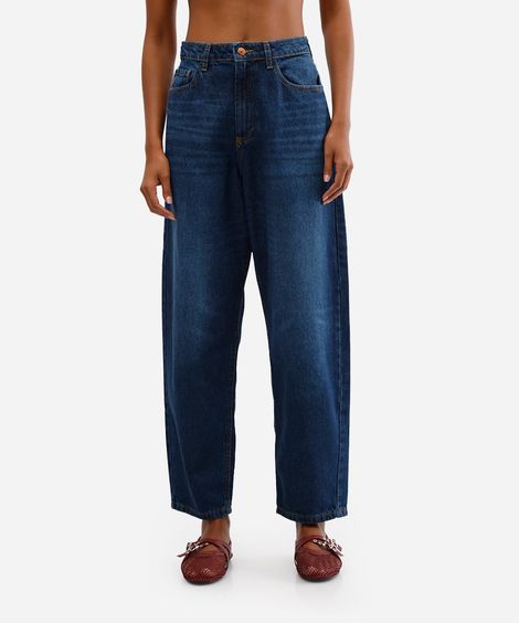 calça balloon feminina jeans azul