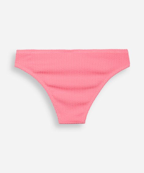 biquíni calcinha juvenil canelado rosa