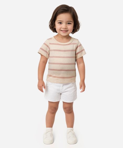 blusa de tricot infantil listrada colorido