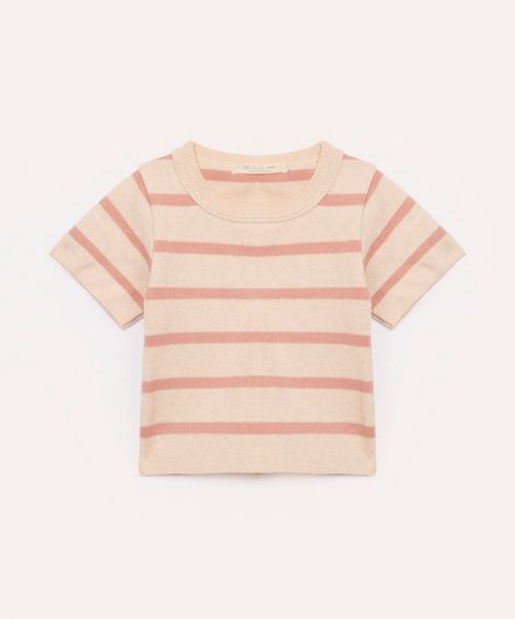 blusa de tricot infantil listrada colorido