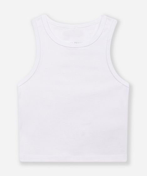 cropped de algodão infantil off white