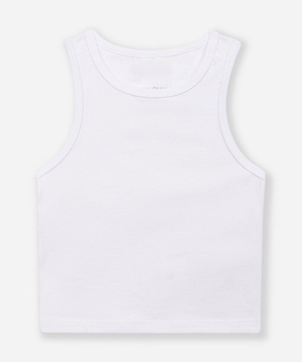 cropped de algodão infantil off white