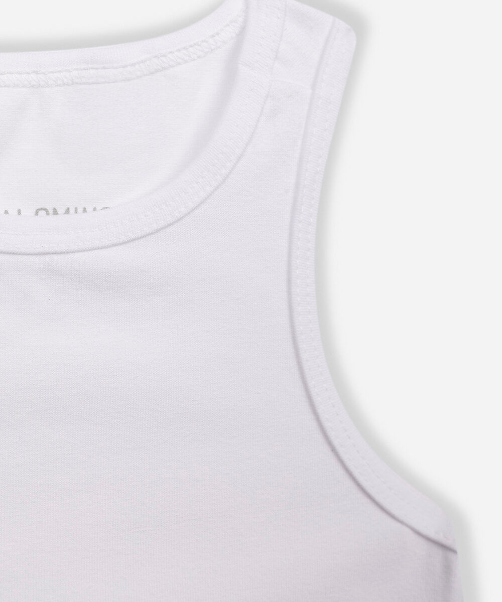 cropped de algodão infantil off white