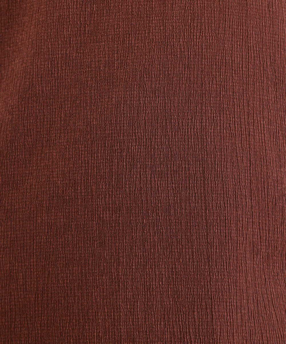 vestido midi muscle tee texturizado marrom