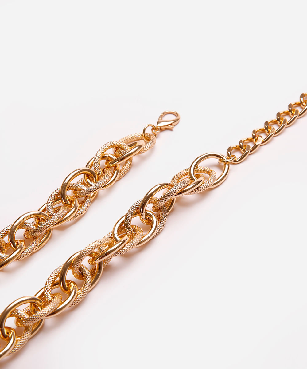 cinto de corrente dourado