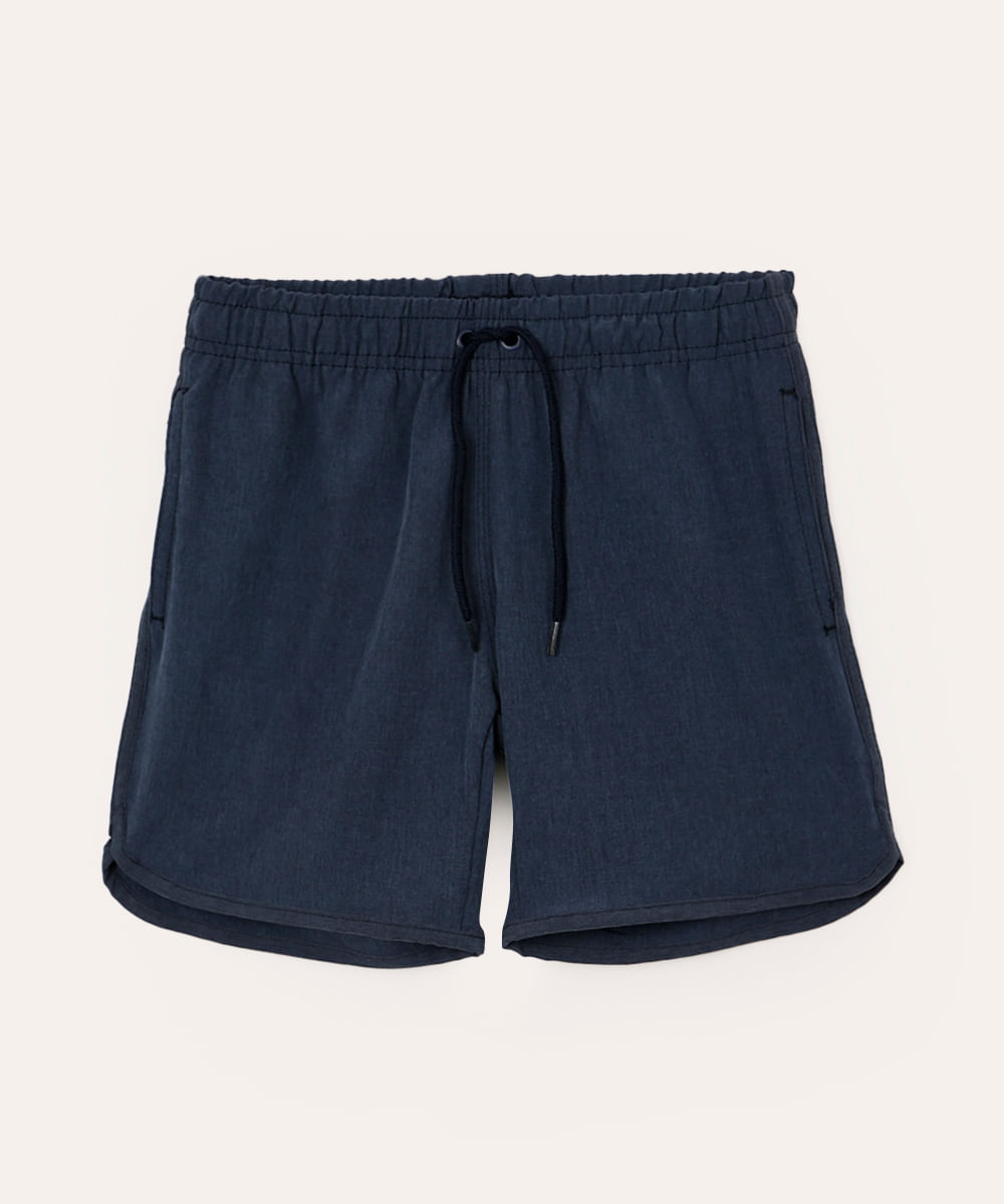 bermuda boardshort infantil lisa azul
