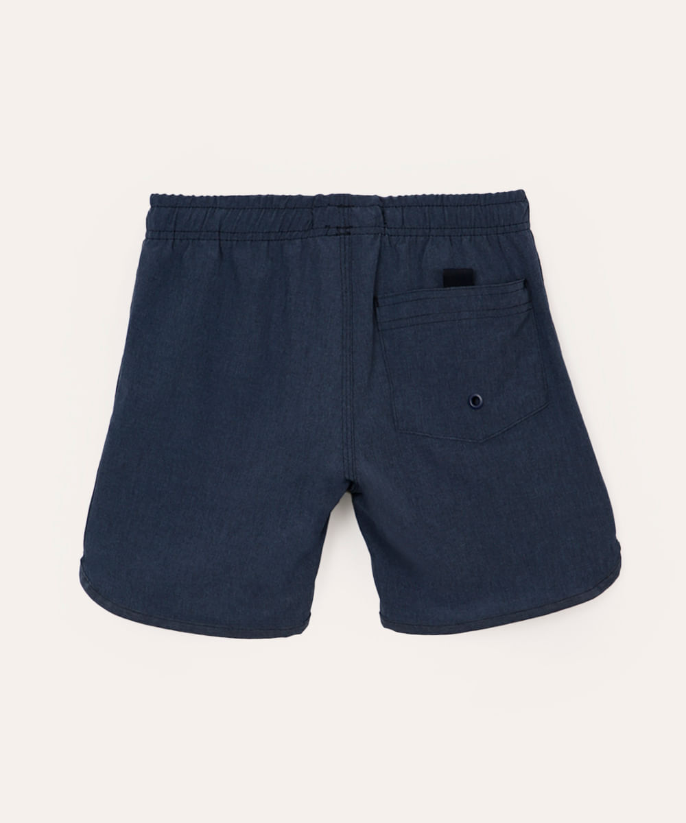 bermuda boardshort infantil lisa azul