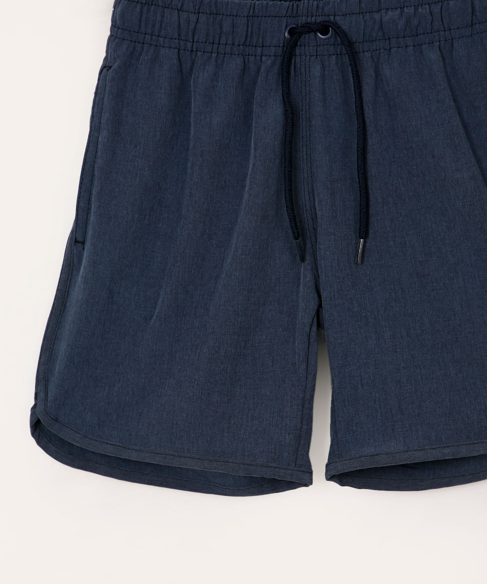 bermuda boardshort infantil lisa azul