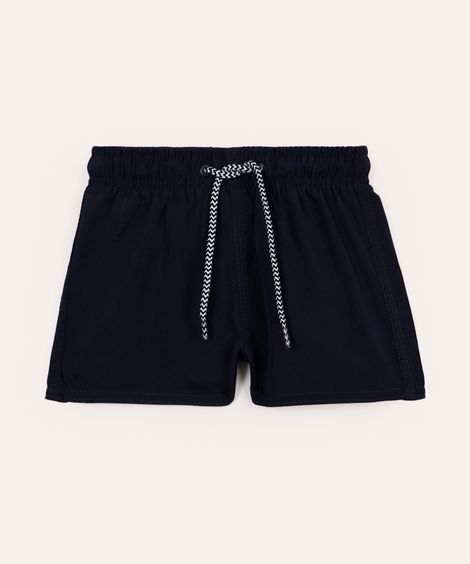 boardshort infantil com bolso azul