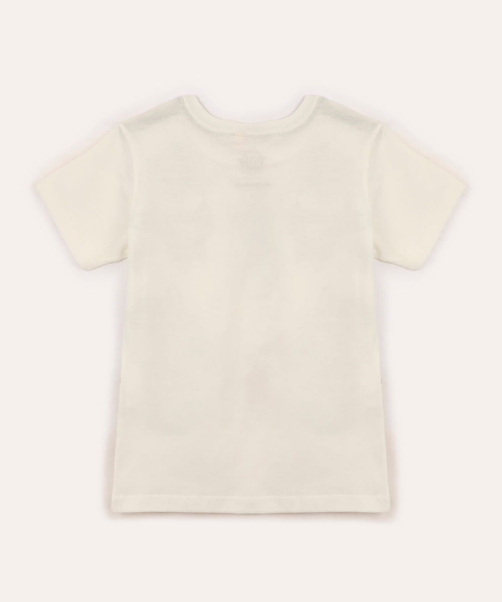 camiseta de algodão infantil patrulha canina off white