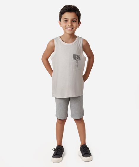 regata de algodão infantil one piece off white