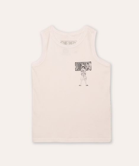 regata de algodão infantil one piece off white