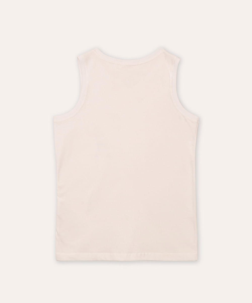regata de algodão infantil one piece off white