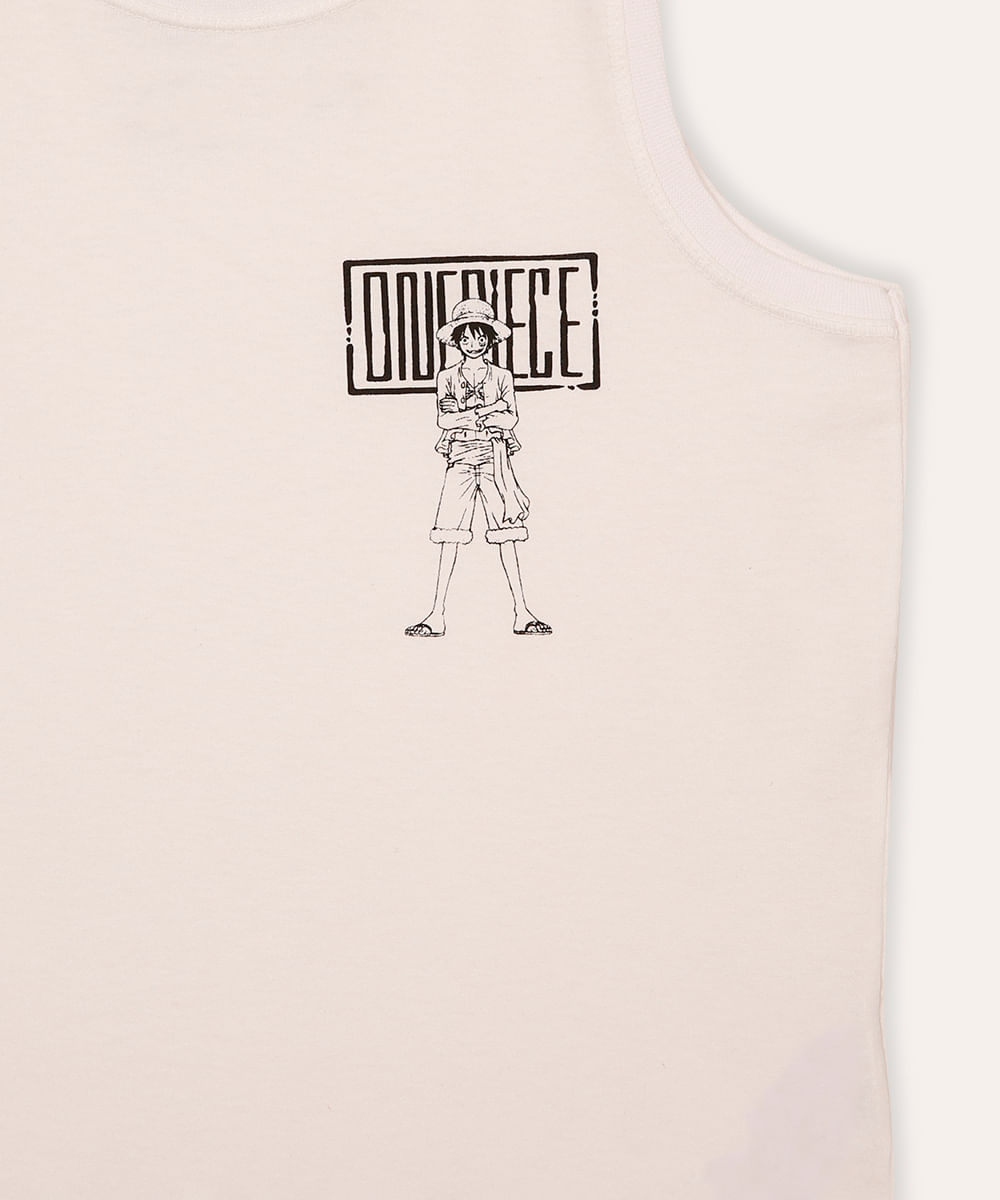 regata de algodão infantil one piece off white