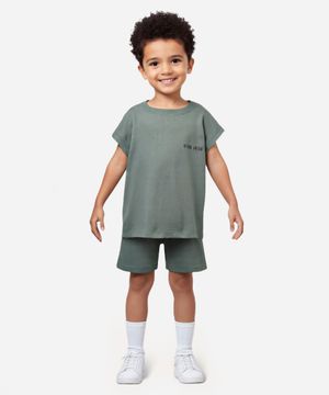 conjunto de moletinho infantil beyond awesome verde